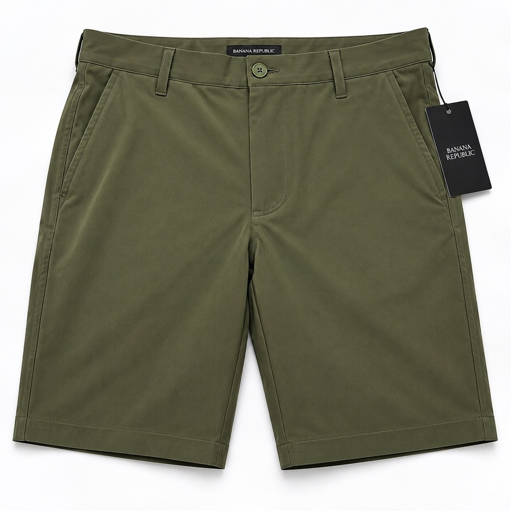 Nordstrom Boys Olive Green Performance Tech Shorts Size 14 Golf Activewear